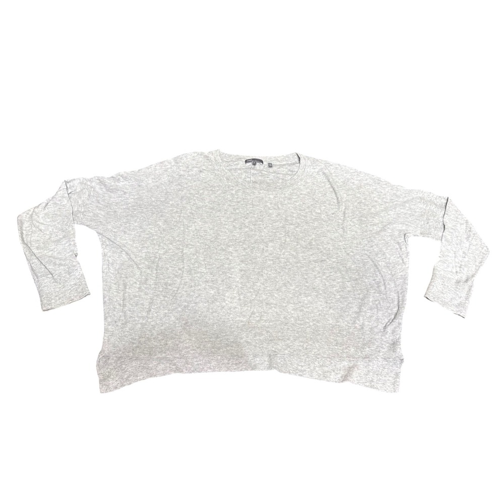 Vince Women's Gray Long Sleeve Relaxed Sweater Sz Large